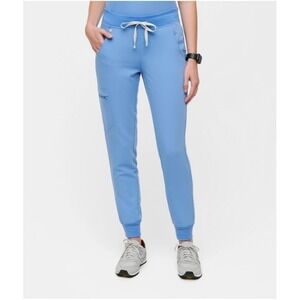 Figs Women's Zamora Jogger Scrub Pants Medical Healthcare Size XXL Blue Grey